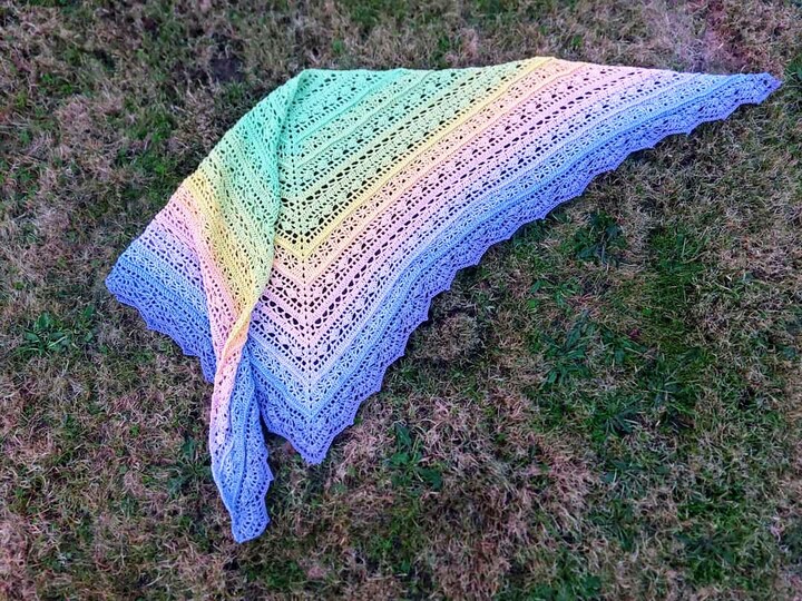 Häkelanleitung Tuch Milou