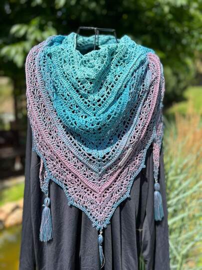 Häkelanleitung Tuch Milou