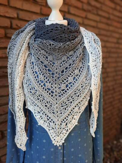 Häkelanleitung Tuch Milou