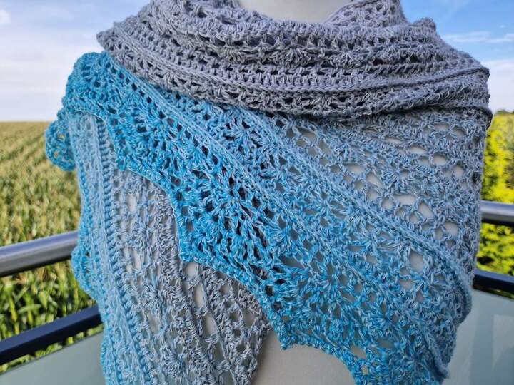 Häkelanleitung Tuch Milou