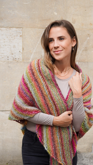 Dreieckstuch mit Zopf und Videoanleitung