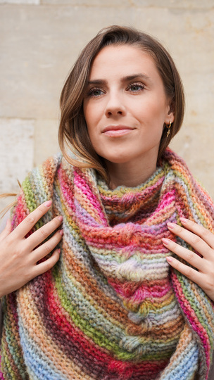 Dreieckstuch mit Zopf und Videoanleitung