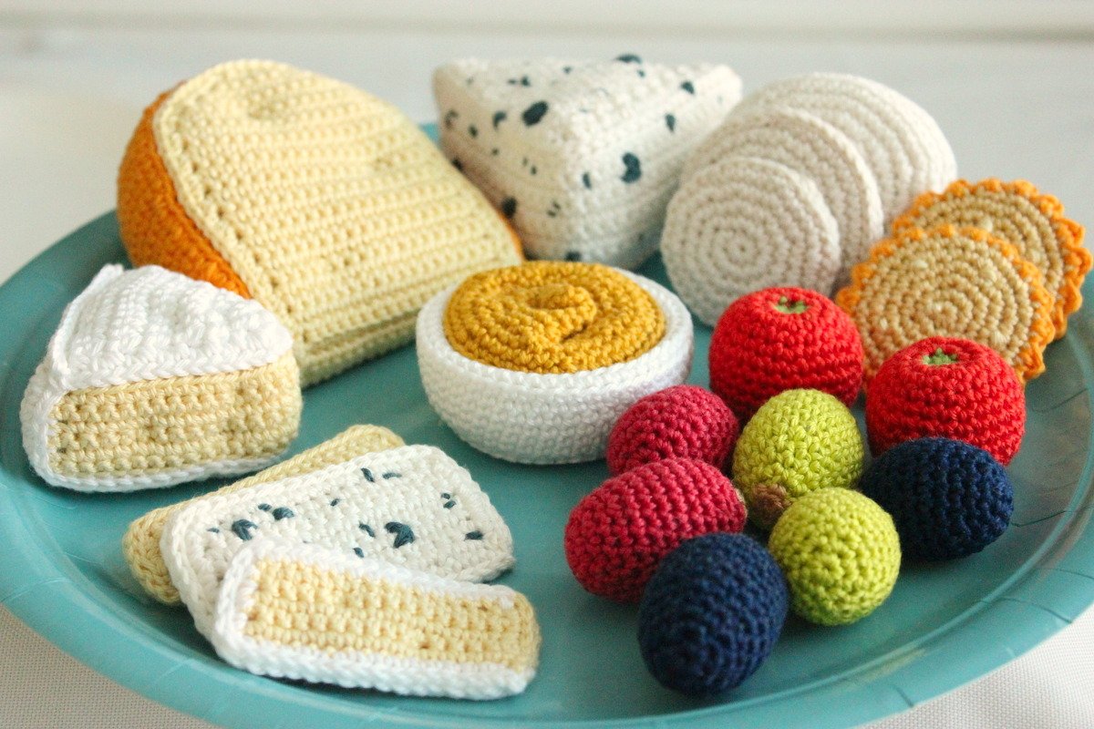 Häkelanleitung "Feine Käseplatte" / super für Wollreste - Bild 5