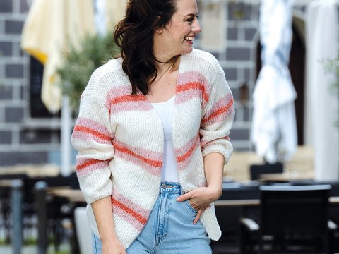 Strickanleitung Damenjacke "Hamina" 764014