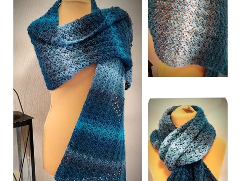 Häkelanleitung Kuschelschal Ruck-Zuck (PDF)