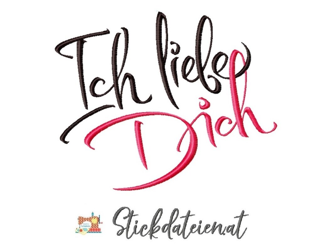 Stickdatei ich liebe dich, Hochzeit Stickdatei, Liebe Digitale Stickvorlage