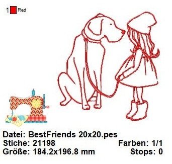 Stickdatei für Hundefreunde, Hundeliebe Stickdatei, Hunderassen - Bild 3