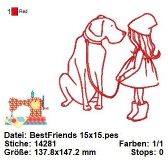 Stickdatei für Hundefreunde, Hundeliebe Stickdatei, Hunderassen