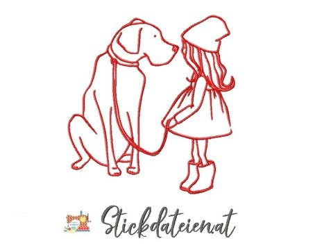 Stickdatei für Hundefreunde, Hundeliebe Stickdatei, Hunderassen