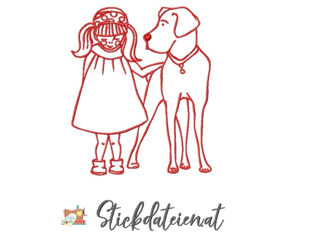 Stickdatei für Hundefreunde, Hundeliebe Stickdatei, Hunderassen