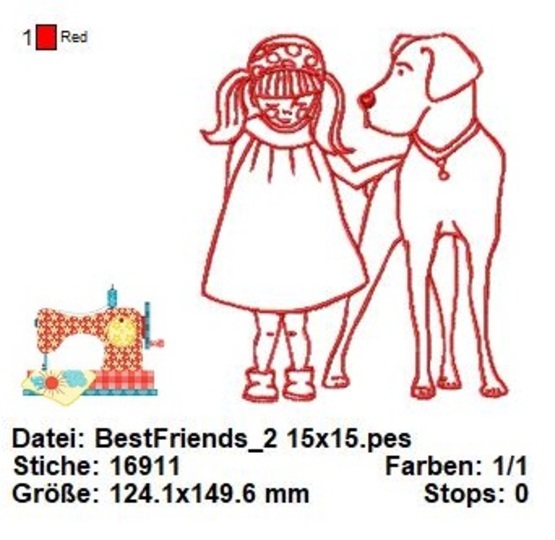 Stickdatei für Hundefreunde, Hundeliebe Stickdatei, Hunderassen