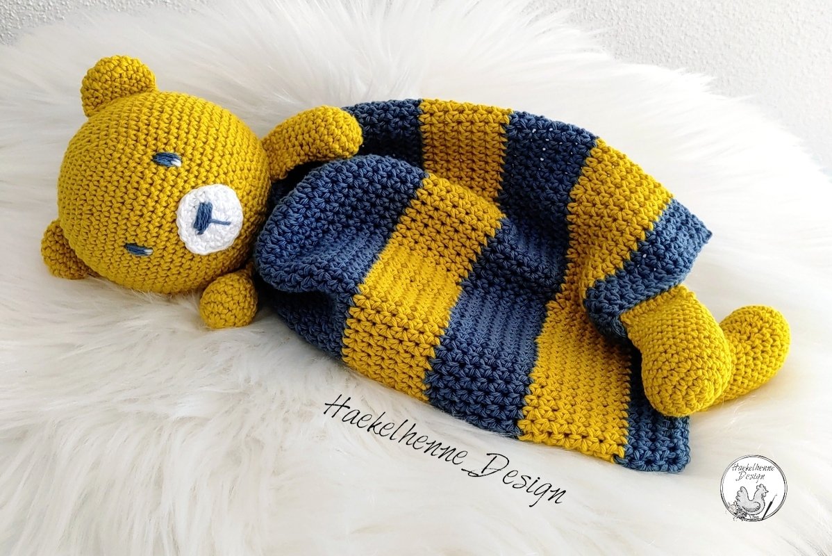 Häkelanleitung "Schmusetuch Bärli"