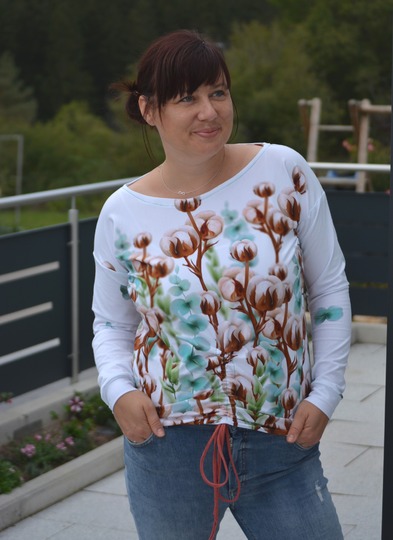 AdOn Langarm BlueSummerShirt