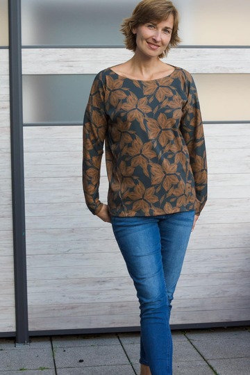 AdOn Langarm BlueSummerShirt