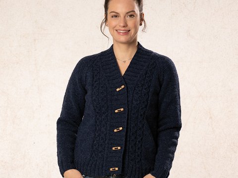 Strickanleitung Damenjacke "Trachtenwolle" 764055