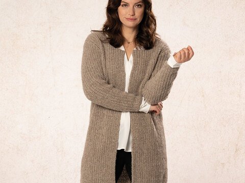 Strickanleitung Damenlongjacke "Irland" 764060