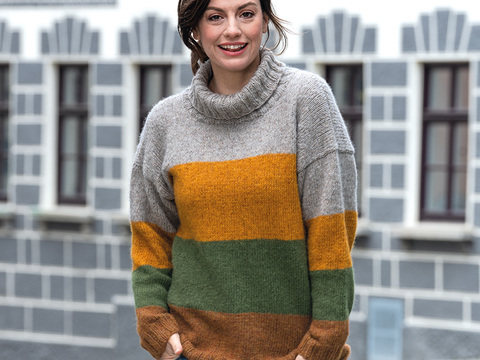 Strickanleitung Damenpullover "Irland" 764077