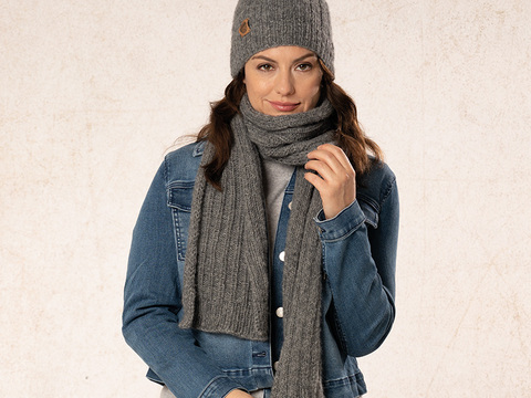 Strickanleitung Mütze mit Schal "Irland" 764078