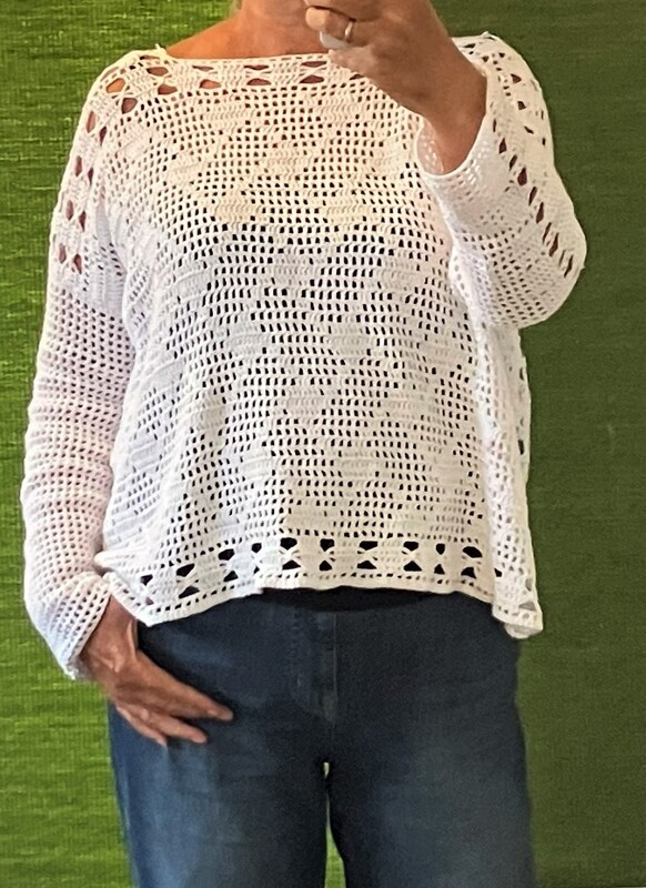 Pullis im Filetstyle - Bauchwegschummler Nr.4 - 2 Häkelanleitungen - Bild 4