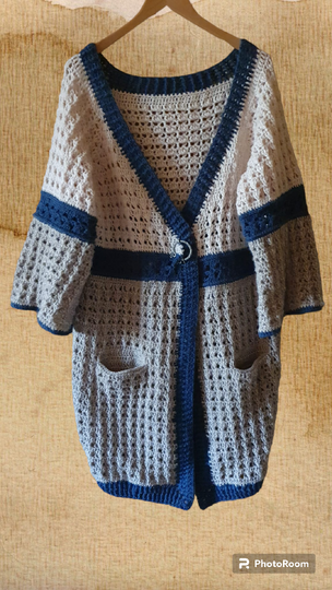 Häkelanleitung Spring Romance: klassische RVO-Jacke mit V-Ausschnitt