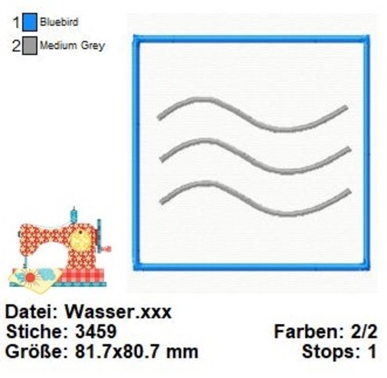 Stickdatei Symbole Taufe, Stickdatei Kommunion, religiöse Stickdateien
