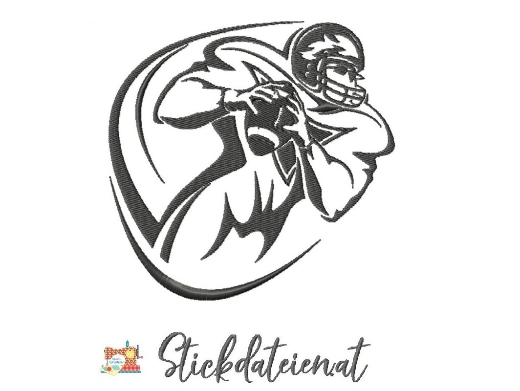American Football Stickdatei, Stickdatei NFL, Touchdown Stickdatei