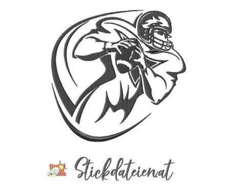 American Football Stickdatei, Stickdatei NFL, Touchdown Stickdatei
