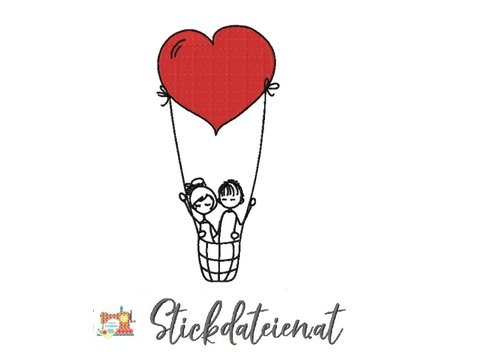 Liebespaar Stickdatei, Brautpaar Stickdatei, Hochzeit Stickdatei in 2 Größe
