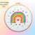 Stickvorlage PDF "Regenbogen" Download Vorlage, DIY