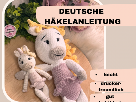 Einhorn Matea häkeln, PDF Deutsch, Häkelanleitung