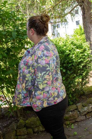Schnittmuster Jacke Knopf und Kragen Gr. 32 - 62 Damen