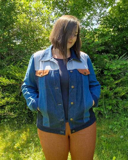 Schnittmuster Jacke Knopf und Kragen Gr. 32 - 62 Damen