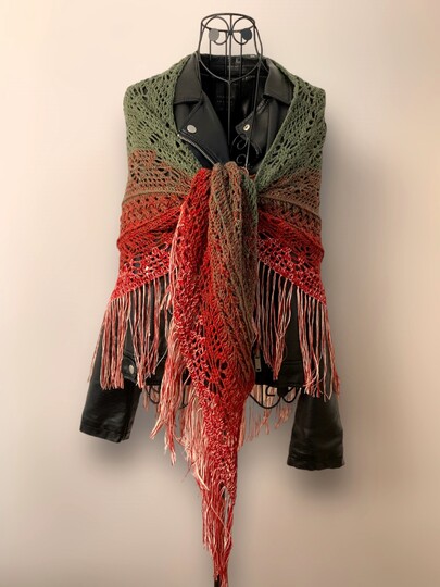 Häkelanleitung Dirndl-Dreieckstuch "Irene"