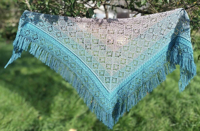 Häkelanleitung Dirndl-Dreieckstuch "Irene"