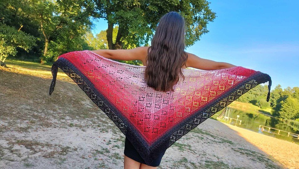 Häkelanleitung Dirndl-Dreieckstuch "Irene"