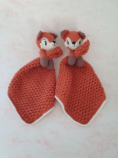 Schmusetuch / Schnuffeltuch: "Schmusefuchs Marley" - Häkelanleitung PDF