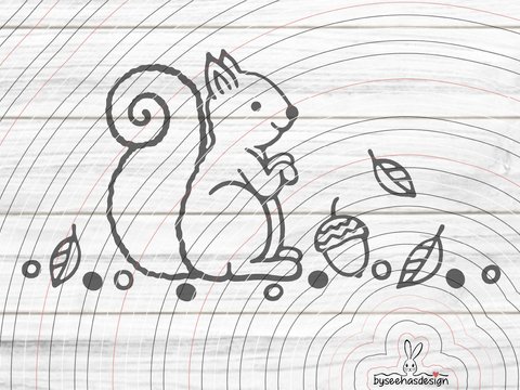 Eichhörnchen Plotterdatei SVG DXF