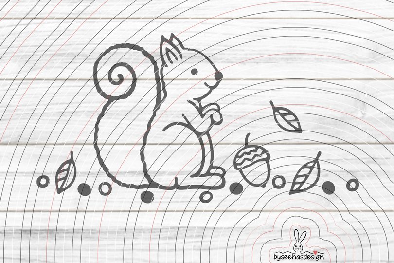 Eichhörnchen Plotterdatei SVG DXF