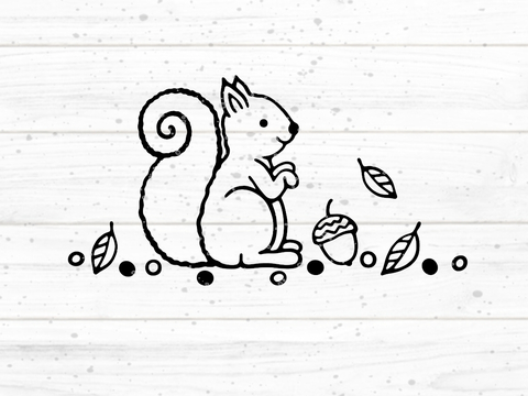 Eichhörnchen Plotterdatei SVG DXF FCM