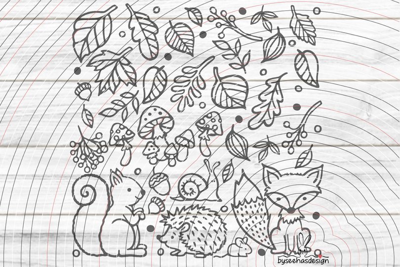 Mega Herbst Bundle Plotterdatei SVG DXF