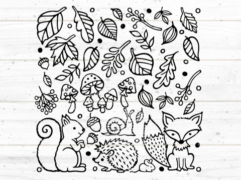 Mega Herbst Bundle Plotterdatei SVG DXF FCM