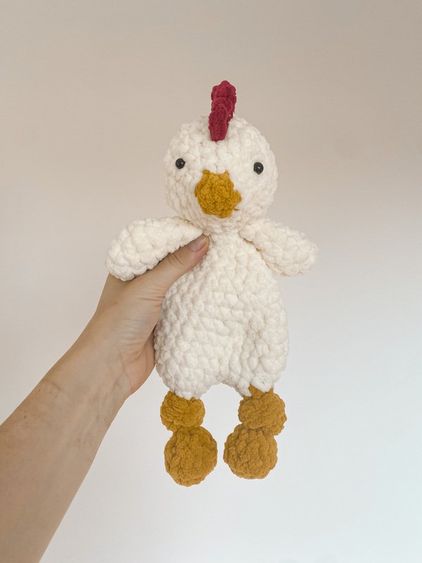 Chicken Crochet Pattern. Chicken Snuggler. Chicken Lovey