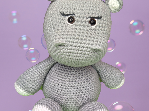 Häkelanleitung Nilpferd Lilly PDF