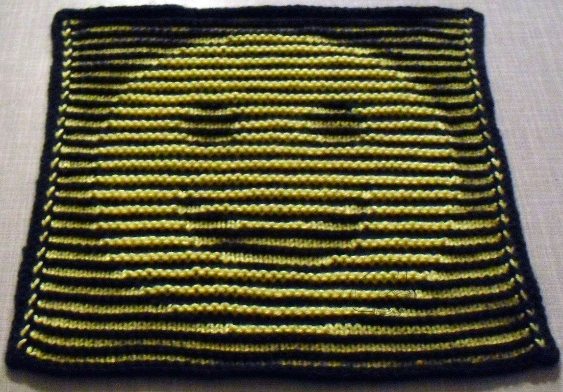 Smiley lachend Spüli in Schattenstricktechnik