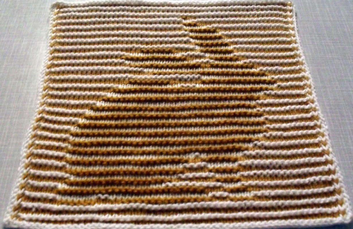 Hase in Schattenstricktechnik als Spüli - Bild 2