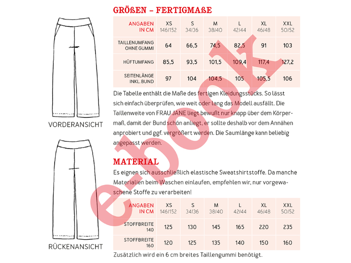 FRAU JANE • Jogginghose, e-book
