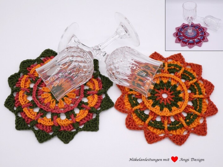 Häkelanleitung: Gläseruntersetzer selber machen