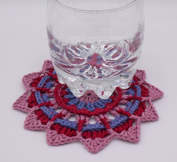 Häkelanleitung: Gläseruntersetzer selber machen