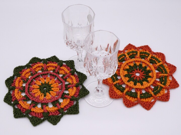 Häkelanleitung: Gläseruntersetzer selber machen