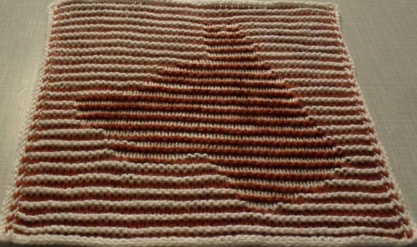 Hundekopf als Spüli oder Deko in Schattenstricktechnik - Bild 2